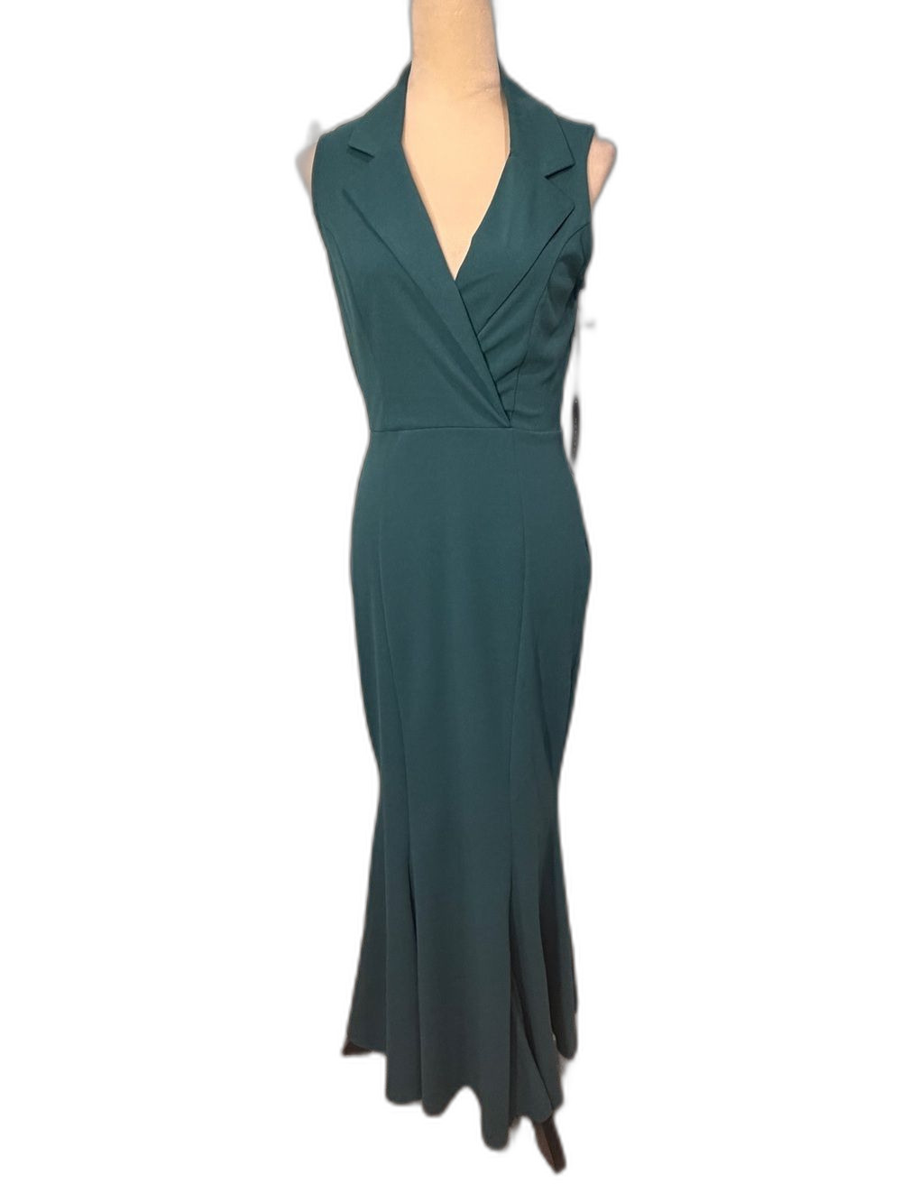 Max and Ash NWT Elegant green V-Neck Maxi Dress Size M